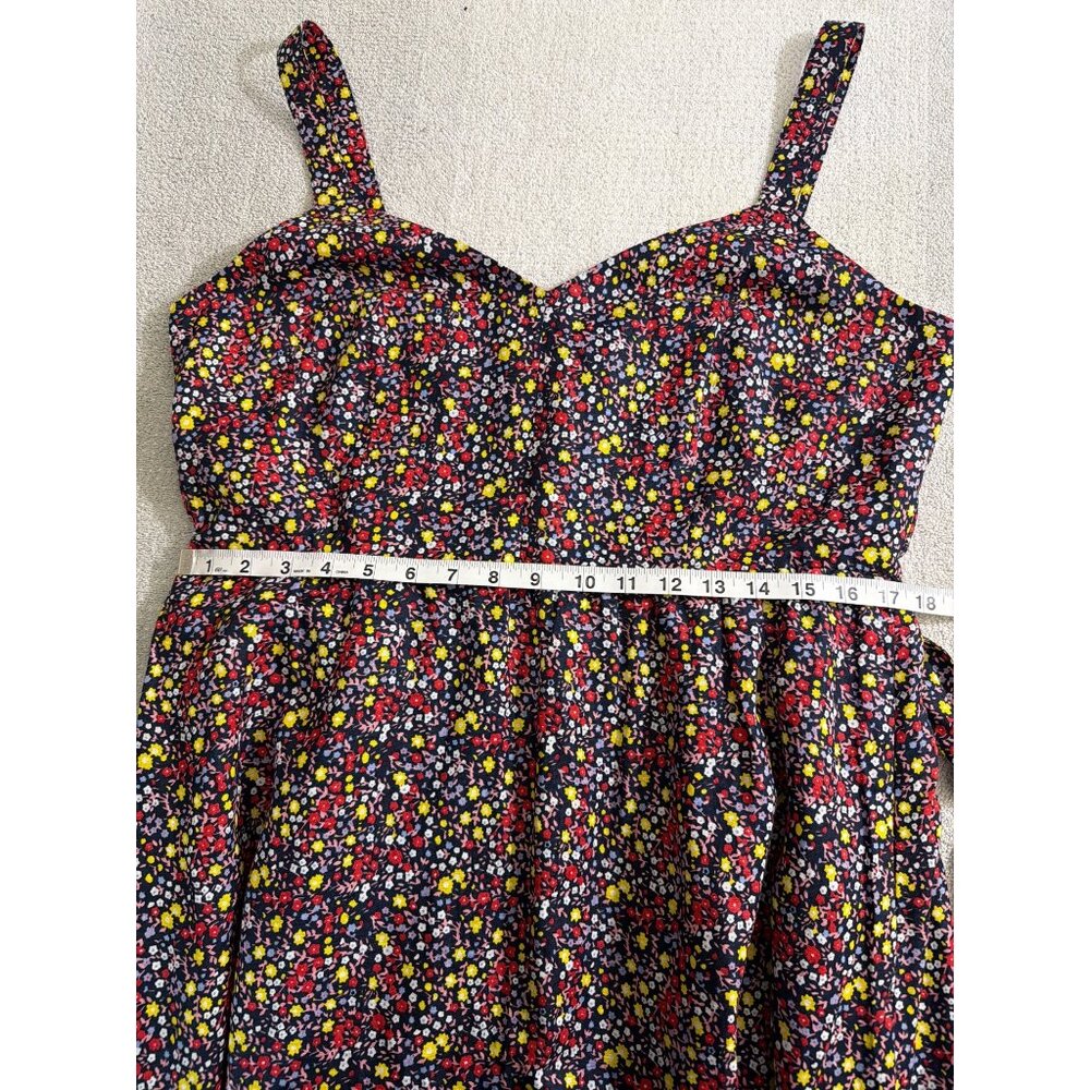 NWOT J.Crew Factory Womens Floral Maxi Dress Size 14 Linen Blend Cottagecore - Picture 15 of 16